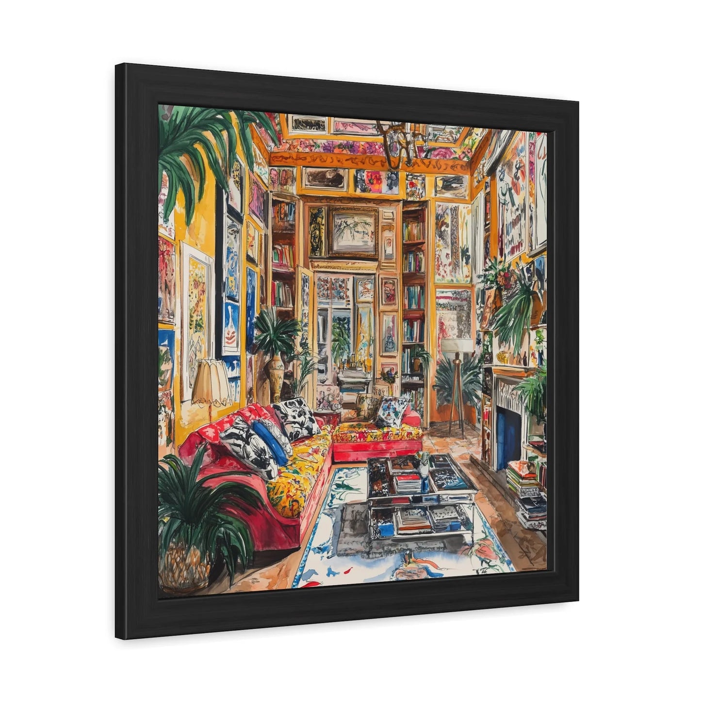 Vibrant Floral Deco Wall Art