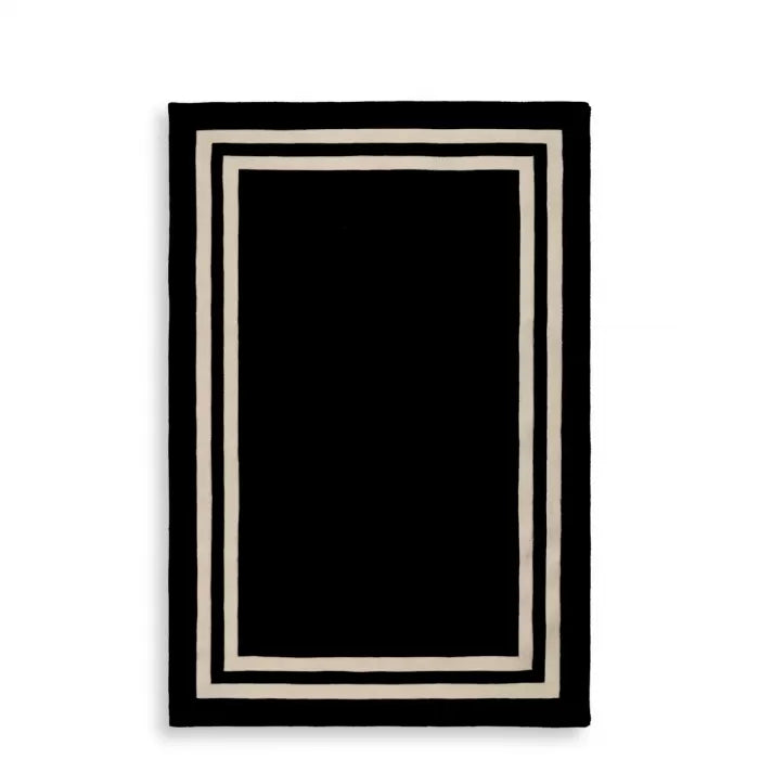 Celeste Black & Off White Rug