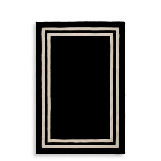 Celeste Black & Off White Rug