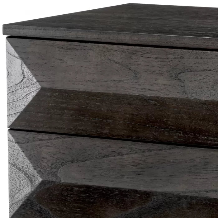 Denver Mocha Oak Bedside Table