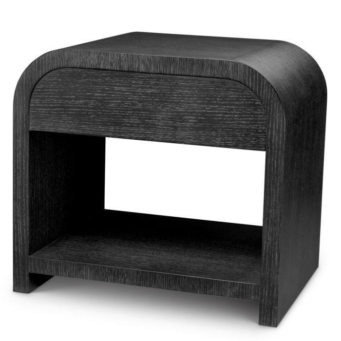 Rhodes Nightstand Charcoal Oak