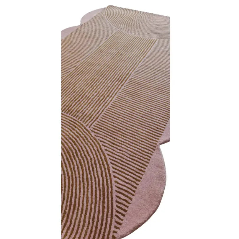 Scallop Arch Geometric Hand Tufted Wool Rug