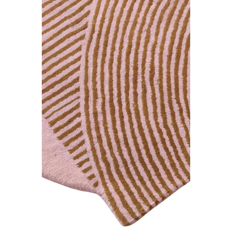 Scallop Arch Geometric Hand Tufted Wool Rug