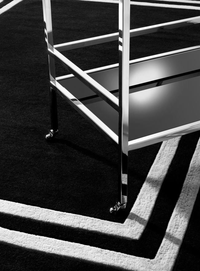 Celeste Black & Off White Rug